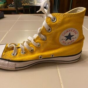 Yellow Converse High Tops